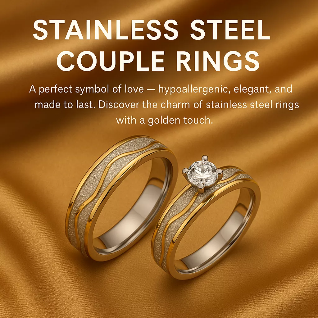 gold plated stainless steel ring for wholesale.
