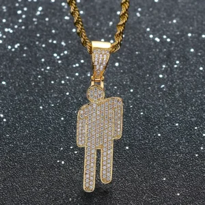 Iced out stainless steel figure pendant necklace wholesale supplier Yanluo Jewelry