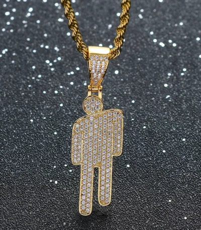 Iced out stainless steel figure pendant necklace wholesale supplier Yanluo Jewelry