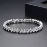 Crystal stainless steel tennis bracelet wholesale supplier Yanluo Jewelry