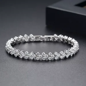 Crystal stainless steel tennis bracelet wholesale supplier Yanluo Jewelry