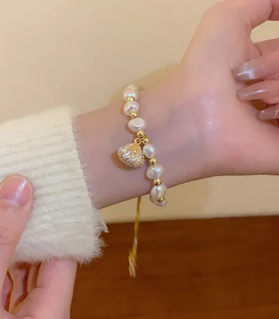 Pearl shell charm stainless steel bracelet wholesale supplier Yanluo Jewelry