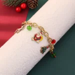 Christmas charm stainless steel bracelet wholesale supplier Yanluo Jewelry
