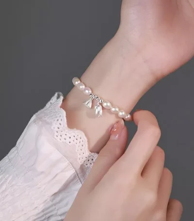 Pearl flower charm stainless steel bracelet wholesale supplier Yanluo Jewelry